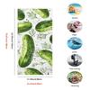 Cucumber Print Beach Towel Fresh Vegetable Design Funny Food Theme Quick Dry Soft Microfiber Bath Towel For Food Lovers