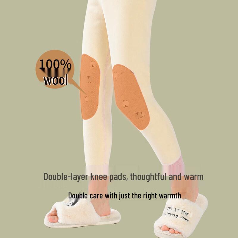 Moonkids Girls' Thermal Fleece-Lined School Uniform Leggings