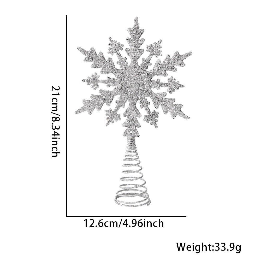 Pentagram Cutout 3D Star Christmas Tree Topper Ornament