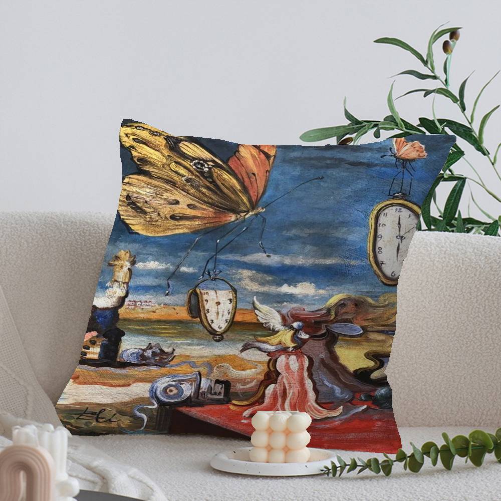 Surrealizm Słynne Dzieło Sztuki autorstwa Salvadora Dalego Poszewka na Poduszkę Prezent Dekoracja Domowego Biura Sypialnia Sofa Samochód Poszewka na Poduszkę etui x