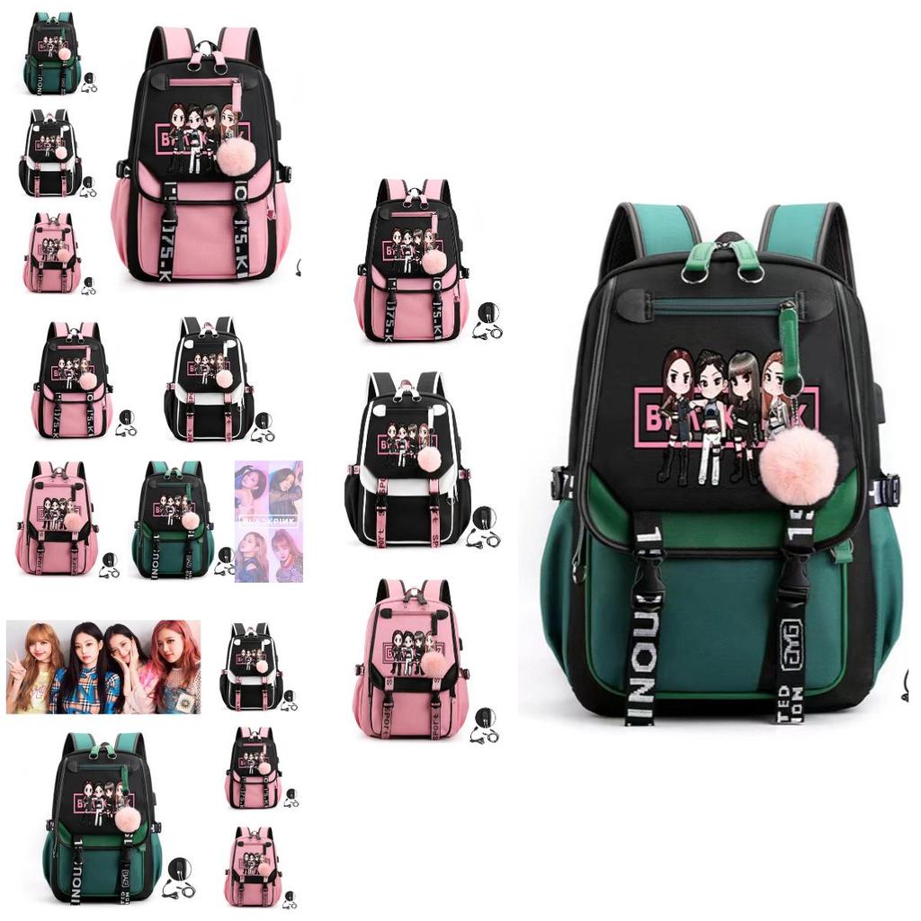 Stilvoller Urbaner Minimalistischer Sternenhimmel Rucksack Koreanische Girlgroup Park Chaeyoung Lisa Kim Jisoo Gleicher Stil Oxford-Stoff