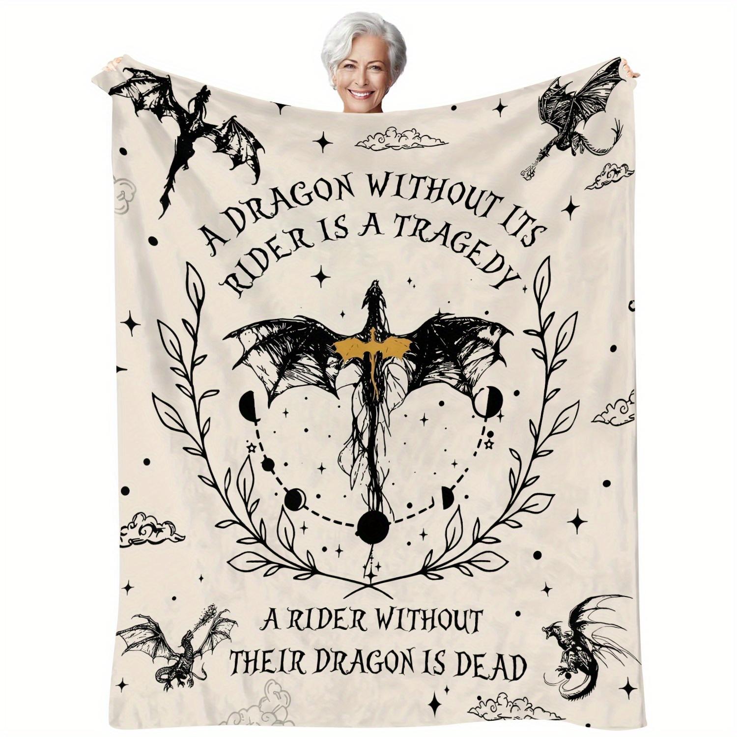 Vibrant Vintage Dragon Fleece Blanket - Ultra-Soft, Cozy, Seasonal, All-Weather, Perfect Gift for Friends and Family 130X150cm