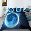 Fashion Wolf Digital Printing Bedding Two Or Three-Piece Set