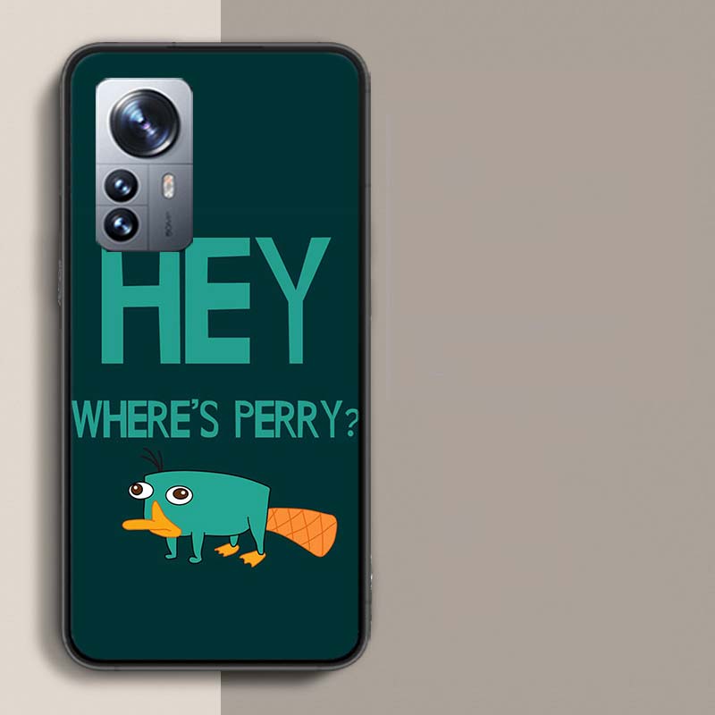 Cartoon Perry The Platypus Phone Case For Redmi Note 13 Pro Plus 14 Pro+ 12S 12 11S 11T 11E 11 10S 10 9S 9 Xiaomi Capa TPU