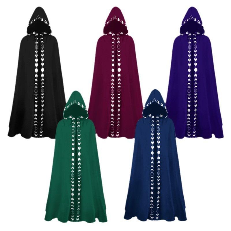 New Hooded Cape Plus Size Medieval Renaissance Cape Halloween Costume