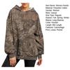 Sudadera con capucha para mujer Otoño Invierno Estampado de Hojas Bolsillo Grande Mangas Largas Gruesa Cálida Holgada Con Capucha Camuflaje Diario Deporte Superior