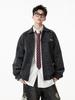 Unisex Retro PU Leather Motorcycle Jacket - Autumn Trend, Loose Fit, Versatile Style