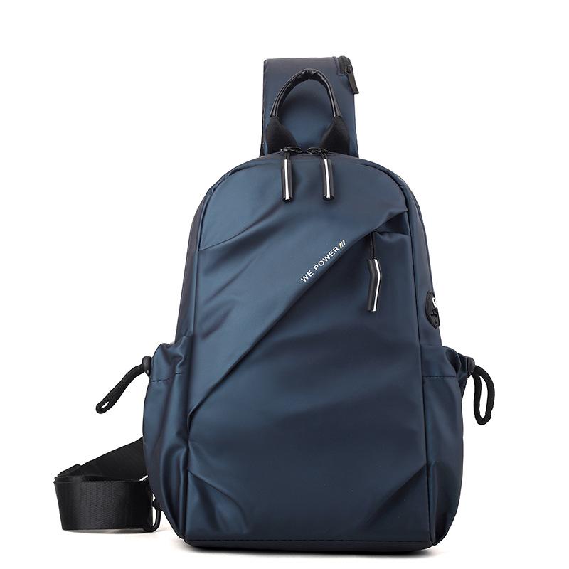 Men Luxury Waterproof Chest Bag Nylon Large Capacity Outdoor Travel Shoulder Bag High Quality Crossbody Sling Backpack
