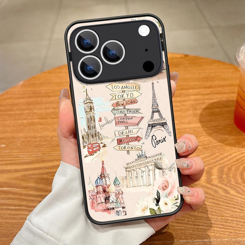 Blue Mountain Print Magnetic Phone Case For iPhone 17 16 Pro 15 14 13 Pro Max 17e For Magsafe Wireless Charge TPU PC Back Cover