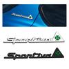 1 Stück Kleeblatt Sportiva Logo Auto Heckklappe Dekoration Aufkleber für Alfa Romeo Giulia Stelvio Mito Giulietta GT 147 156 159 WL3