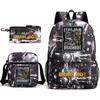 Abstract foreign Shanhaijing children's schoolbag tongtongsahur cartoon primary school student backpack three-piece set L