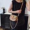 New Niche Design Popular Contrasting Color Saddle Bag Single Shoulder Oblique Span Trendy Versatile Women's Bag