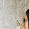 3D brick self-adhesive decoration waterproof and moisture-proof 70 * 70cm ceiling wallpaper wall sticker foam wallpaper home