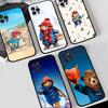 P-Paddingtons B-Bears Cute Silicone Anime Black Case For Iphone 17 Air 16 15 14 13 12 11 Pro Max Plus Basic