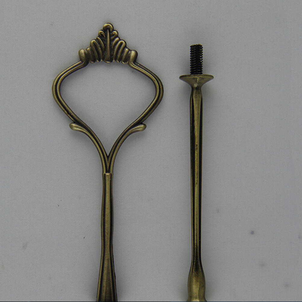 1 conjunto novo 3 ou 2 camadas bolo prato suporte alça montagem ferragens haste placa suporte