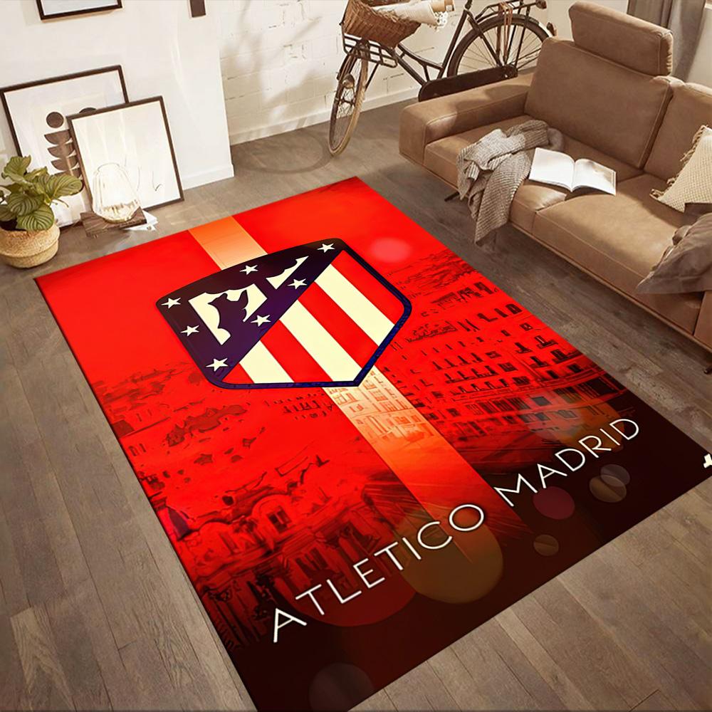 Atletico Madrid Floor Mat Suitable For Study Room Dining Room Game Room Playrooms Antislip Rug Office Home Decor Birthdaychristmas Gift