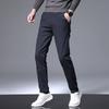 Summer Thin Men's Slim Fitting Fashion Pants Men's Casual Pants Men's Elastic Men's Pants