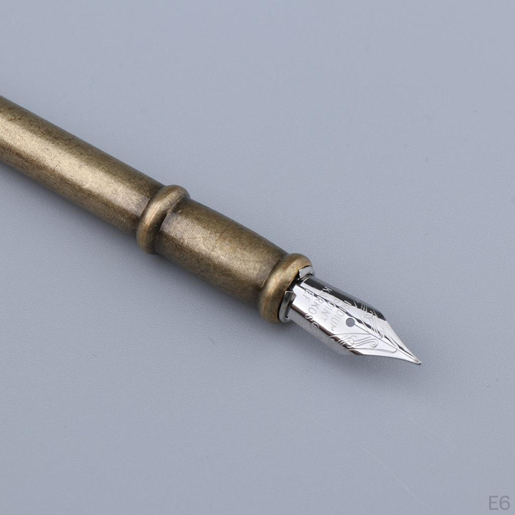 Nibbed Pen, Traditional Feather Nib Dip Pen Set, Writing Quill Business Present