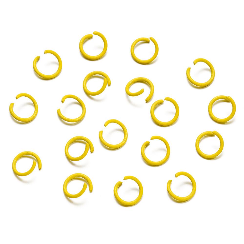 1.2 * 10Mm Open Ring, Colored Painted Iron Ring, Candy Color Connecting Ring, Handmade Diy Keychain Jewelry Ring.