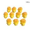 10/20Pcs Cute Cartoon Bread Turtle Charms Decoration Resin Diy Craft Accessories For Desk Decor Car Ornament
