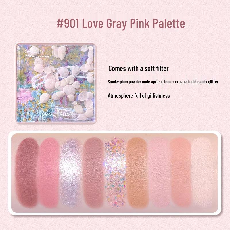 

GoGoTales GoGo Dance Secret Garden Eyeshadow Palette - Summer Milk Tea Earth Tones with Matte, Shimmer, and Glitter Finishes