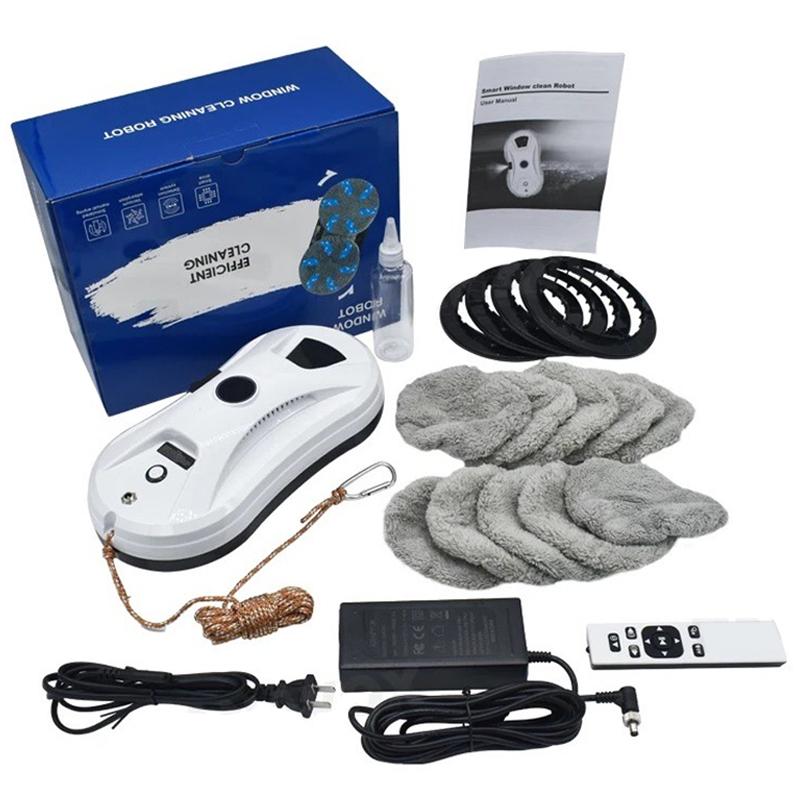 Rechargeable Cordless Wireless Window Vacuum Cleaner Wall Glass Windows Cleaning Robot with Auto Spray