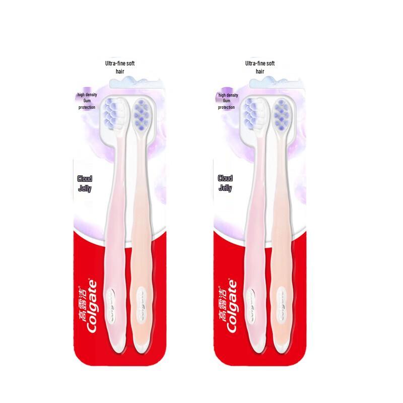 

Colgate Cloud-Feel Jelly Toothbrush, Ultra-Soft, 4-Pack