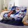 The Spurs Team Print FlAannel Blanket, High Quality Comfortable for All Seasons, Home Decor, Warmth and Comfort