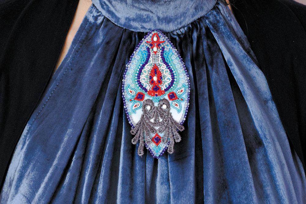 Perlenstickerei-Set Dekorationen auf natürlicher Kunstleinwand Abris Art