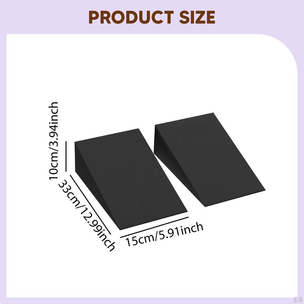 2 Pieces Squat Wedge Blocks Foam Wedge, Anti Slip, Incline Boards Calf Stretching for Yoga Heel