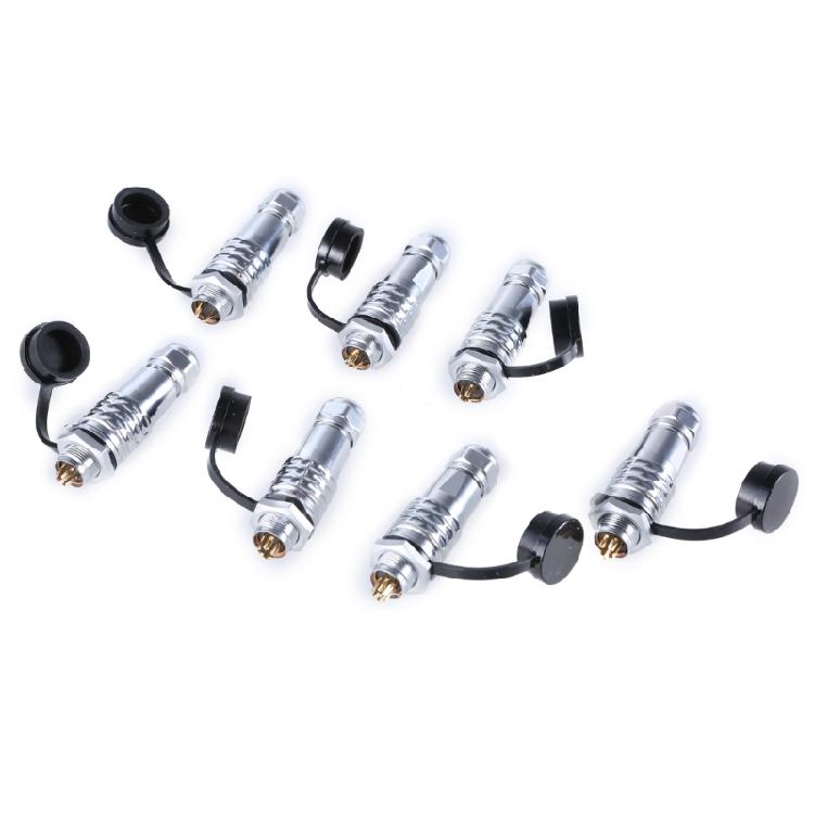 SF12 Connector Plug and Socket Set, Waterproof Metal Aviation Plugs SF1210 Plug SF1212 Socket for Electronic Devices