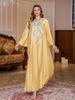Elegant Sequin Long Robe for Women: Middle Eastern Fashion, Arabic Style Dress