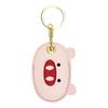 Cat Paw Shaped Pet Hair Keychain Faux Leather Pet Fur