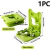 Sandwich Maker and Sealer, Crust Cutter Sandwich Crimper, Green Portable Sandwich Maker for Bread, Burgers, and Cakes