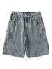 Pantaloncini Cargo Estivi in Denim da Uomo Taglia Grande 8XL 7XL 6XL Vita Elastica Jeans Dritti Larghi