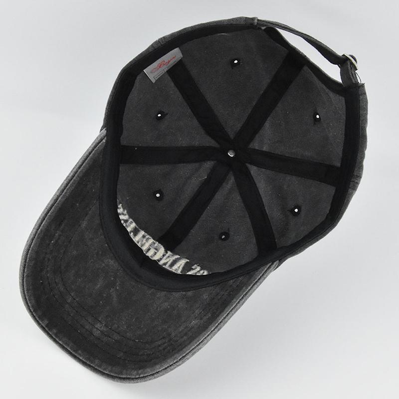 Retro bavlněná baseballová čepice Muži Ženy Letter Výšivka Hip Hop Klobouk Unisex Jaro Léto Nastavitelné Sportovní čepice Snapback