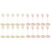 10Pcs Table Number Stands Layered Heart Style Stable Base Electroplated Metal Place Card Holder for 
