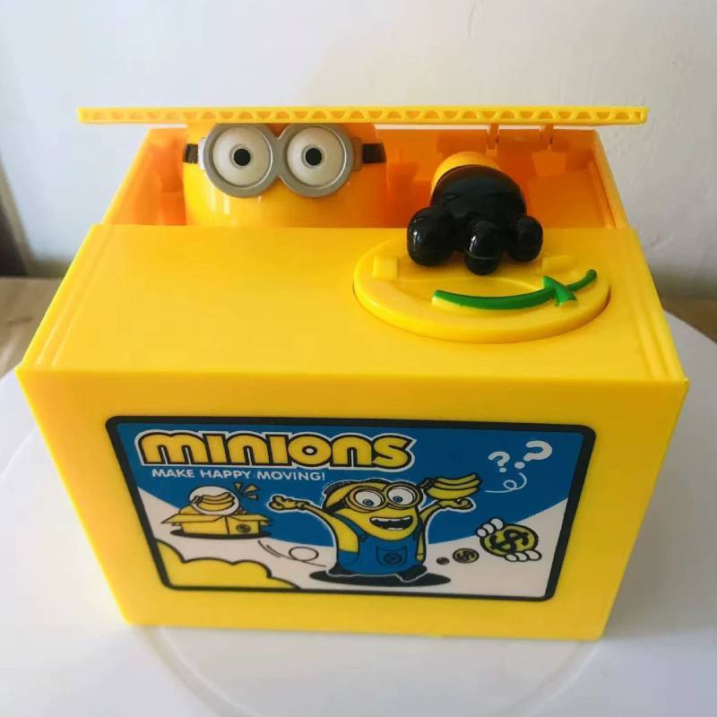 Minions Coin Bank Cartoon Resin Storage Toy For Kids Collectors Gift