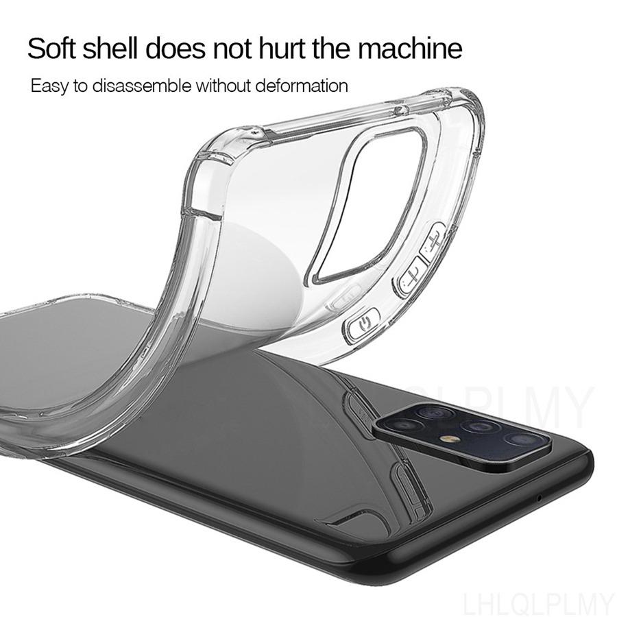Thick Shockproof Silicone Transparent Case For Realme 14 11 9 16 Pro C85 15T OPPO Reno 15 15F A6X A5 A40 A38 A74 A94 A79 5G A38 A16 Protective Cover