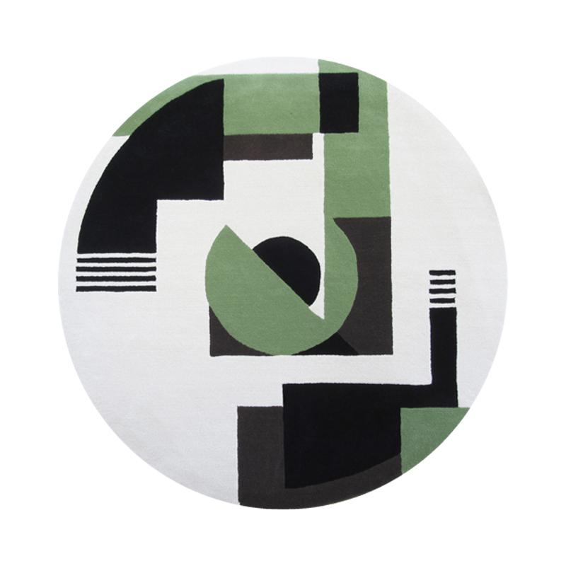 

Modern Style Carpets for Living Room Home Cloakroom Round Floor Mat Nordic Bedroom Decor Plush Carpet Thick Washable Lounge Rug 80x80CM