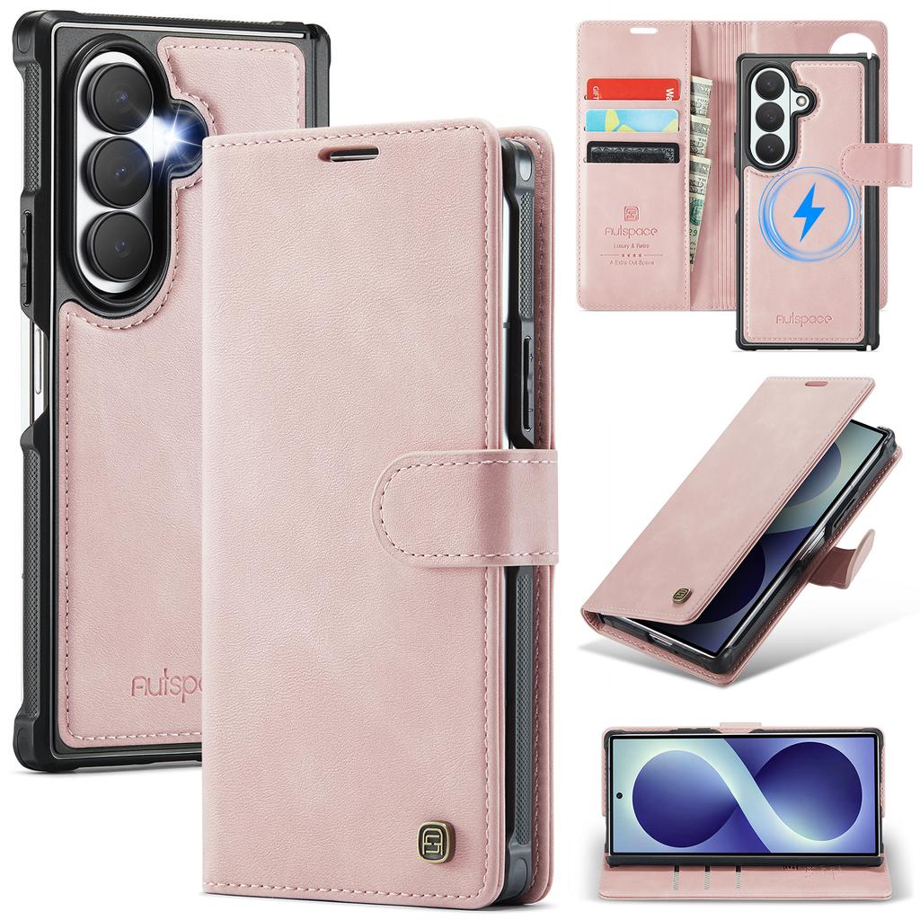 Luxury 2 In 1 Detachable Cards Solt Flip Wallet Leather for Samsung Galaxy Z Fold8 Ultra Shockproof for Magsafe Book Stand Cover