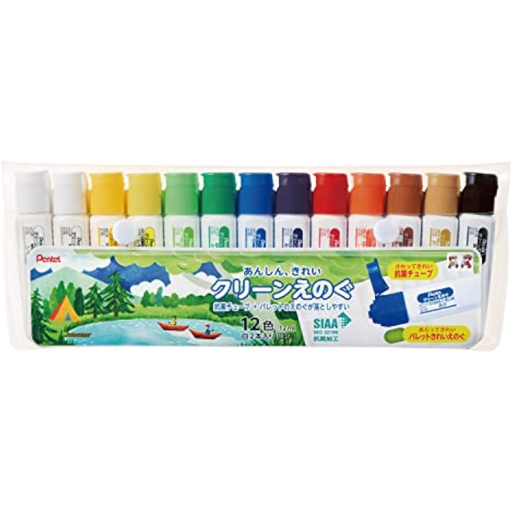 Pentel Clean Paint 12 Color Set WKC3-12