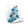 Schattige Dierlijke Toiletstickers Waterdicht Grappige Walvis/Schotse Hooglander/Krab Toiletdeksel Decals DIY Zelfklevende Badkamer Wandstickers