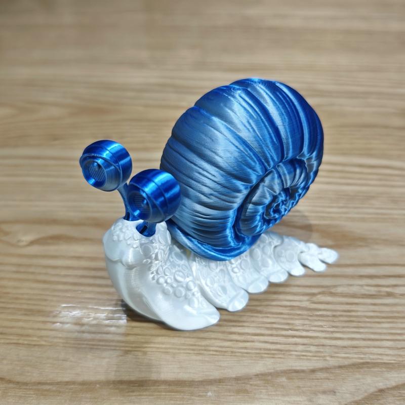 

6Cm 3D Printed Snail Figurine Animal Model Desktop Decoration Articulated Figurine Ornament Playful Doll Plaything Gift