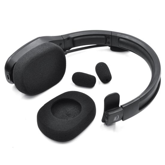 1 Pair Ear Pads Easy Installation Skin-friendly Sponge Earphone Ear Pads for Vxi BlueParrott B450-XT B450XT Headset