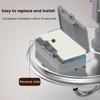 Dog Water Fountain 2.2L Stainless Steel Quiet Pet Fountain with Quadruple Filtration System Purification Fountain with Visual Water Level for