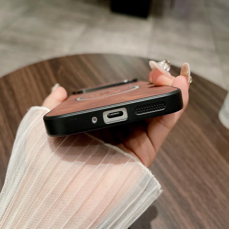 Leaf Pattern Leather Wireless Charge Magnetic Case For Google Pixel 9 Pro XL 8A 8 Pro 7A 7 Solid Color TPU Soft Shockproof Slim Matte Phone Cover