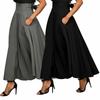 Elegantes Stretch High Waist Vintage Skaterrockkleid mit ausgestellten Falten