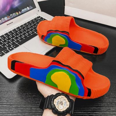 Summer New Comfortable One-word Slippers Men and Women Home Bathroom Non-slip Shoes Indoor and Outdoor Wear Slippers