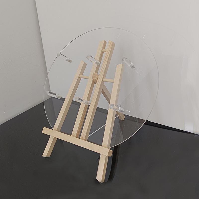 Vielseitiger Acryl- und Glas-Desserttisch-Präsentationsständer für den Innen- und Außenbereich